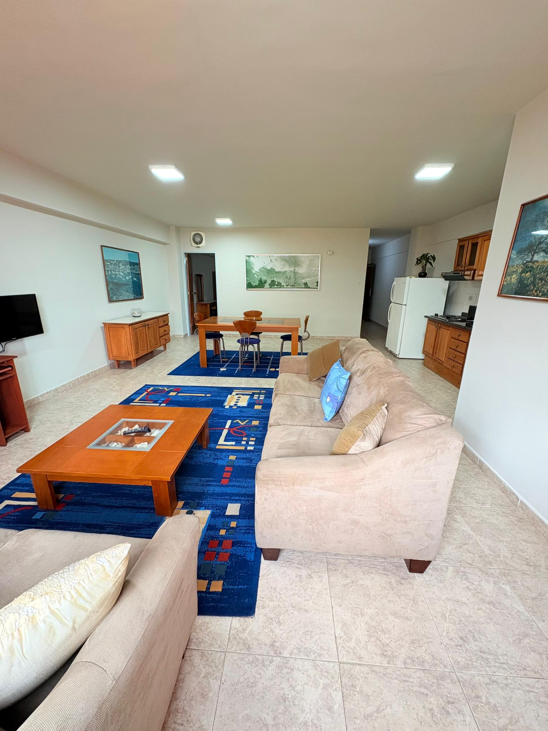 Estar y cocina integrados